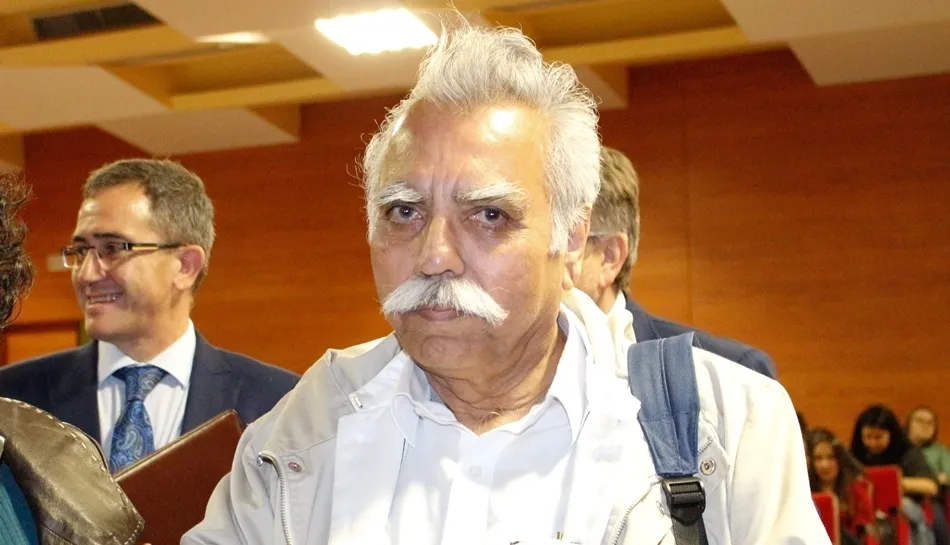 El activista pakistaní contra la esclavitud infantil, Muhammad Ehsan Ullah Khan, en la Facultad de Educación de la Universidad Pontificia de Salamanca. Foto de Elena López