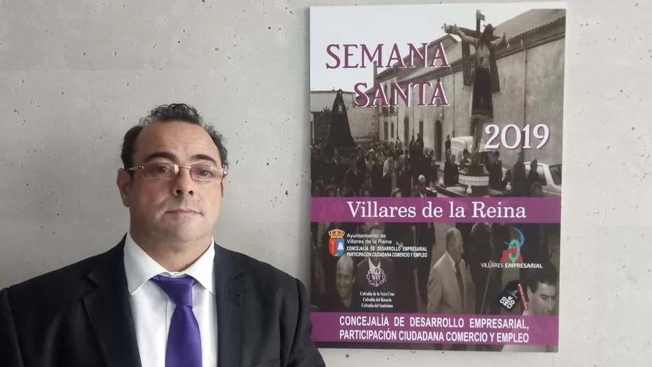 El concejal Antonio Malmierca, en la presentación del cartel de la Semana Santa 2019