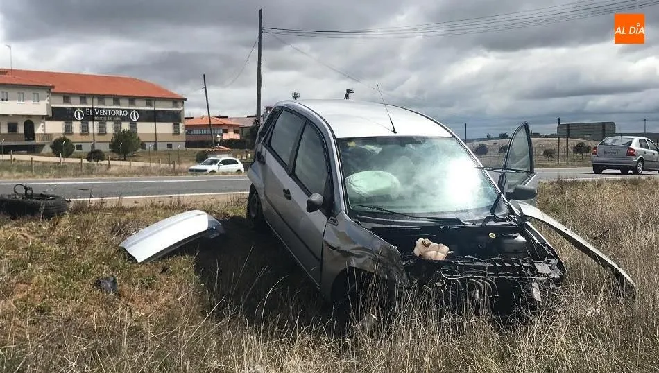 Estado del vehículo tras el siniestro. Foto de Roberto Jiménez