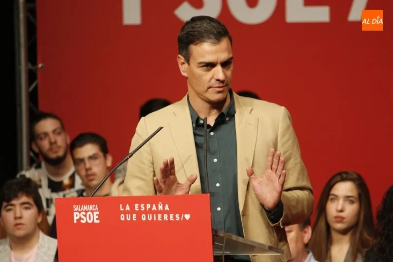 Pedro Sánchez, durante el mítin electoral del Liceo el pasado 26 de marzo