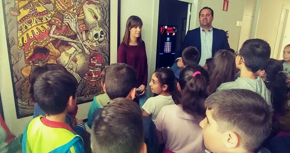 El alcalde ha recibido a los alumnos en su visita