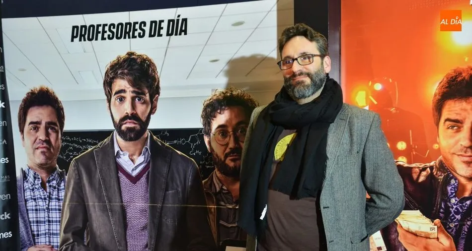 El director salmantino Carlos Therón, en el preestreno de Lo dejo cuando quiera en El Tormes. Foto: Lydia González