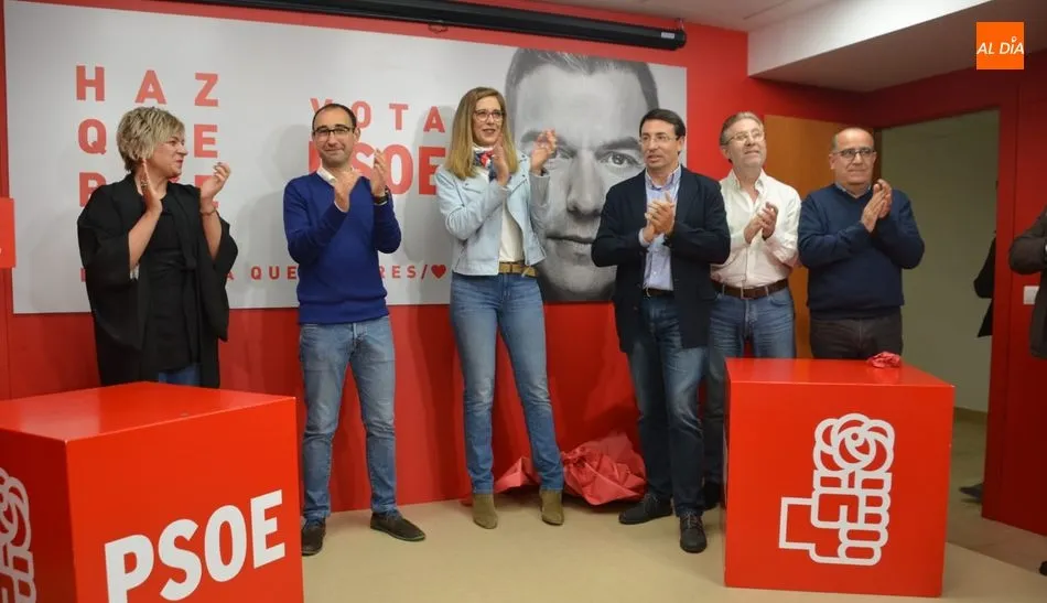 Acto de inicio de la campaña electoral del PSOE en su sede. Foto: Lydia González