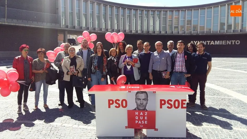 El PSOE de Salamanca hace campaña