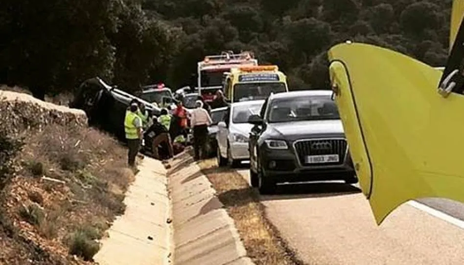Accidente de tráfico de este miércoles en San Pedro de Rozados
