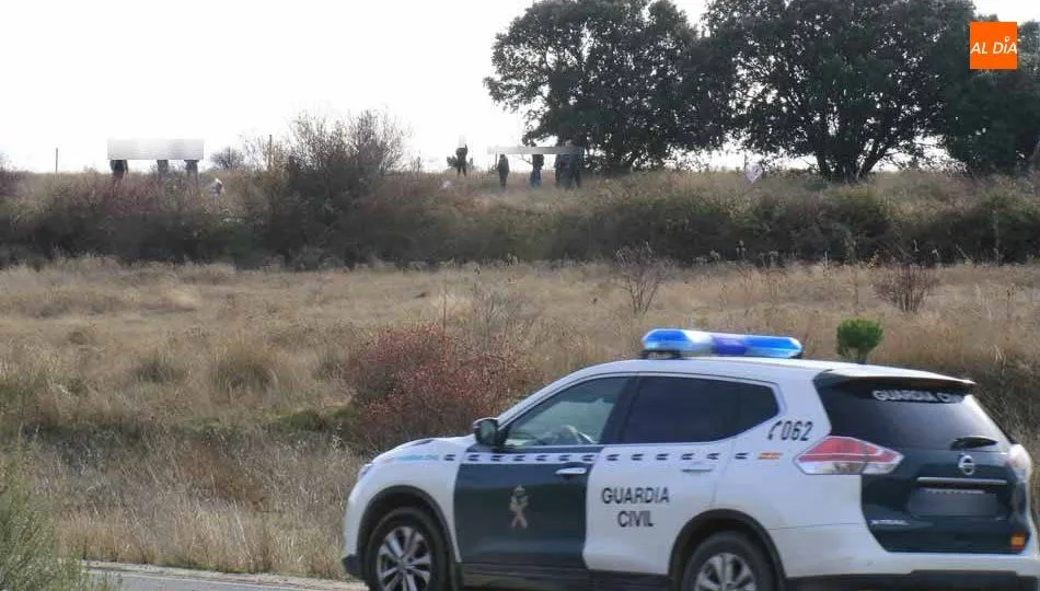 Patrulla de la Guardia Civil en una intervención anterior, también relacionada con el hallazgo de un cadáver