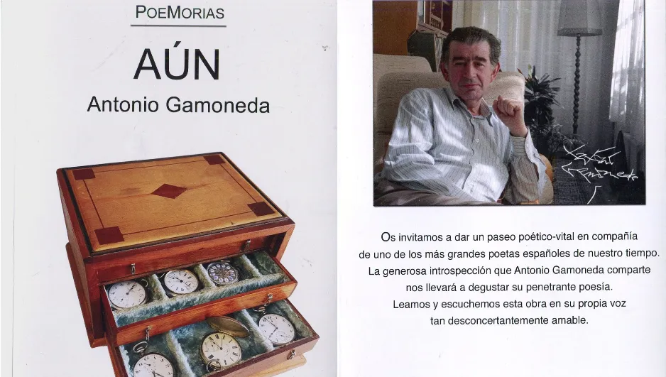 Cubierta de la nueva antología de Gamoneda