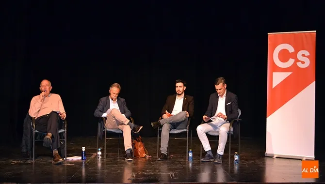Sergio Jiménez, José Antonio Mirón y Manuel Morán protagonizaban un encuentro de Ciudadanos en Peñaranda