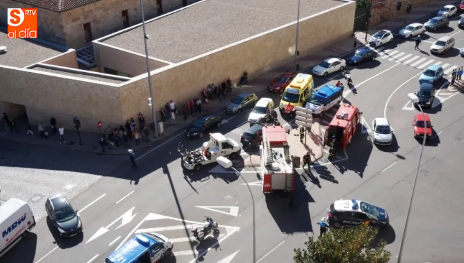 Imagen de un accidente anterior en el mismo lugar, en el paseo de San Vicente. Foto archivo