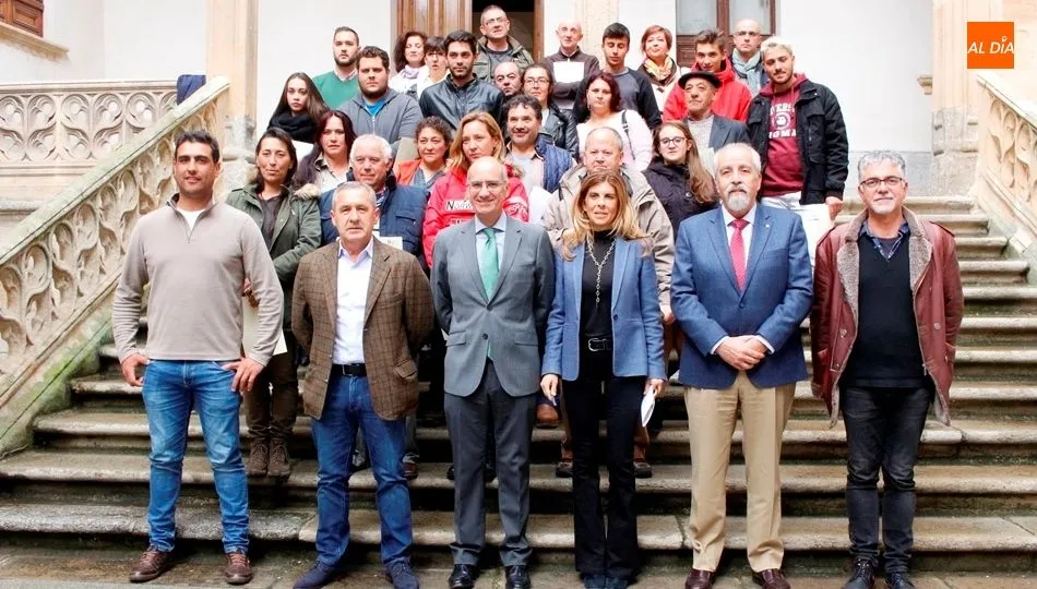 Trabajadores que han participado en las Acciones de Formación y Empleo que se han desarrollado en Los Santos, Morille y Serradilla del Llano