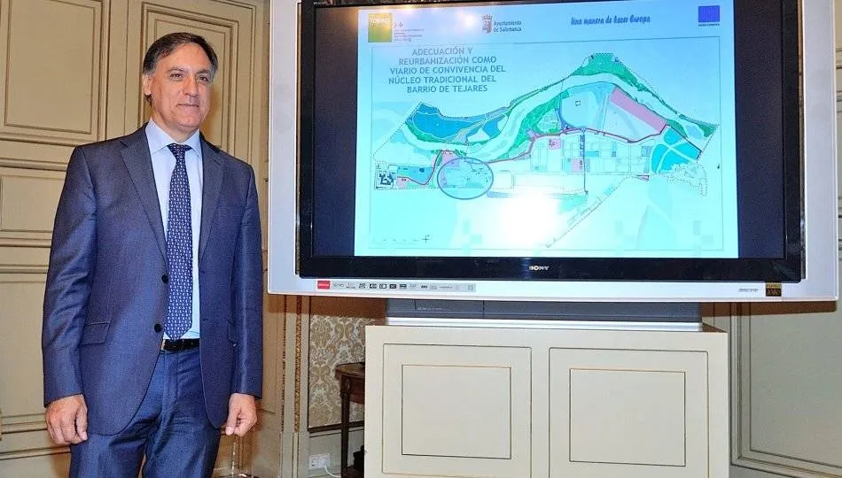 Carlos García Carbayo, alcalde de Salamanca, en la presentación de uno sde los proyectos vinculados a EDUSI TORMES+