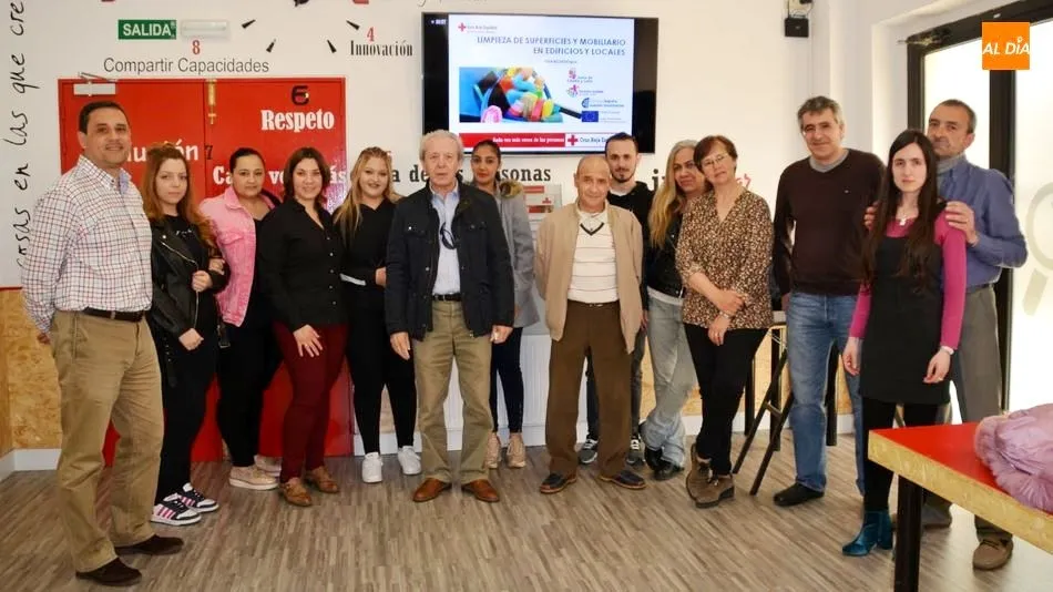 Profesores y alumnos de esta acción formativa de Cruz Roja Salamanca