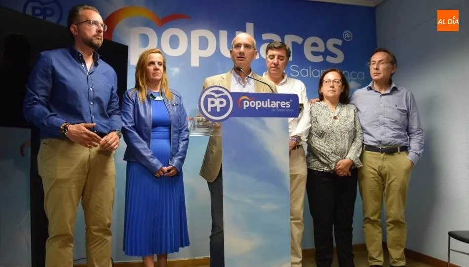 Comparecencia de Javier Iglesias, presidente provincial del PP. Foto de Eva Fernández