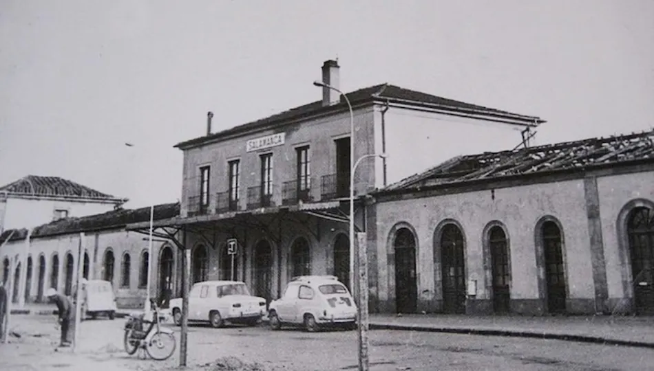 La primera estación de ferrocarril de Salamanca