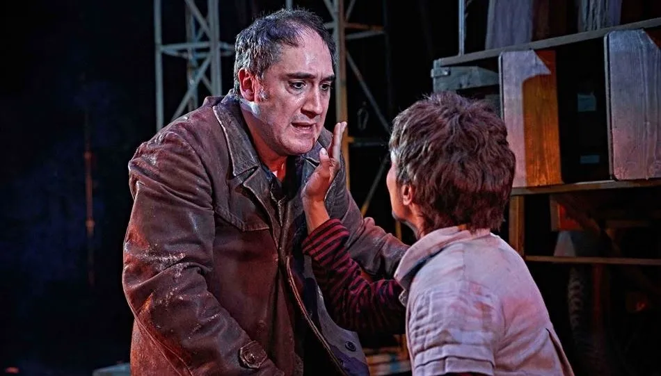 Una de las escenas de esta obra, La Strada