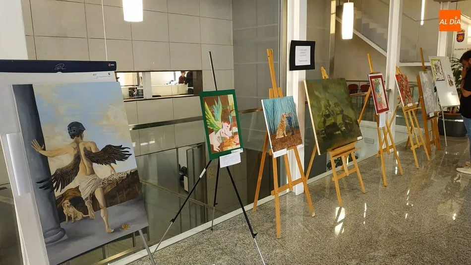 Las obras se pueden visitar en el recibidor del Ayuntamiento