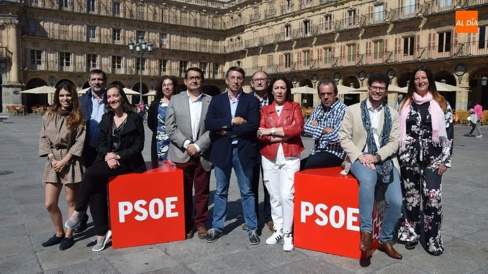 Integrantes de la candidatura del PSOE de Salamanca a las Cortes de Castilla y León. Foto de Eva Fernández