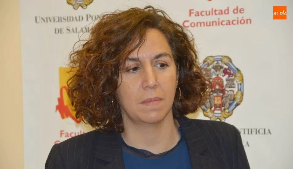 La secretaria de Estado de la España Global, Irene Lozano, en la UPSA. Foto de Lydia González