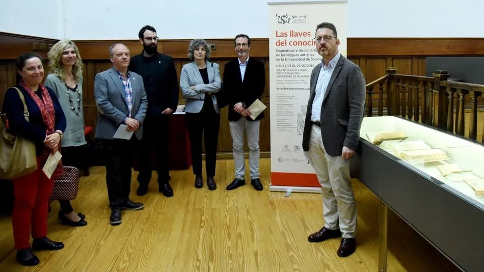Presentación de esta muestra por Óscar Lilao, de la Biblioteca General Histórica. Foto USAL