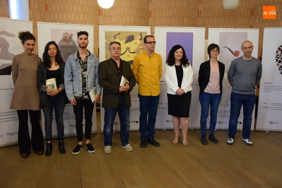 Galardonados en este concurso de ilustradores de la USAL. Foto de Eva Fernández