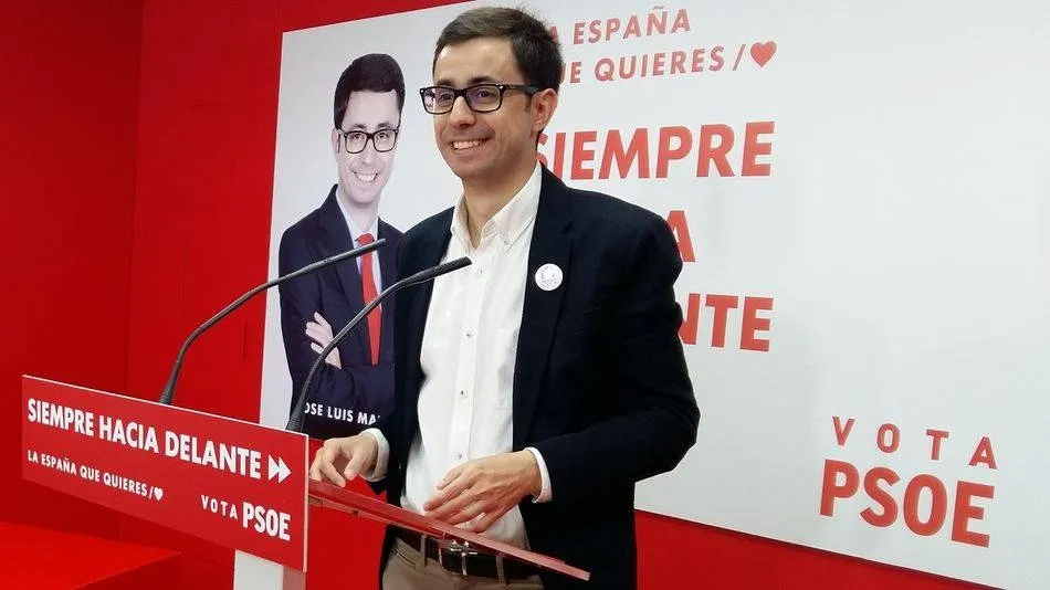 El candidato a la Alcaldía de Salamanca por el PSOE, José Luis Mateos
