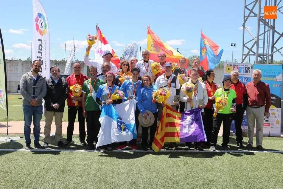 Todos los premiados en el Campeonato de España de Tiro con Arco en Guijuelo