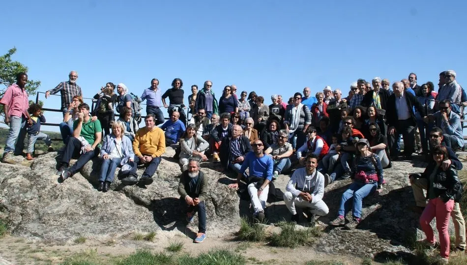Algunos de los asistentes a esta jortnada en Juzbado y que acabó en fiesta