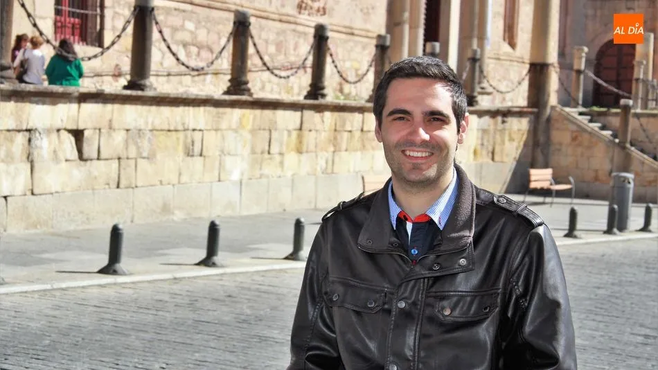 Carlos Javier Salgado, candidato de Unión del Pueblo Leonés al Ayuntamiento de Salamanca. Foto de Ángel Merino