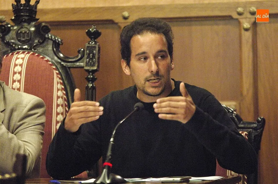 Domingo Benito en uno de los Plenos/ Foto: Adrián M.Pastor