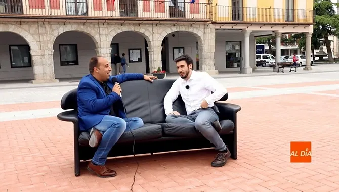 Sergio Jiménez durante su entrevista con Salamancartv