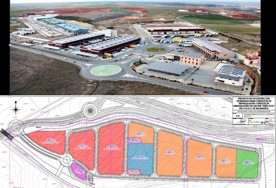 Plano del proyecto en el Sector Peña Alta