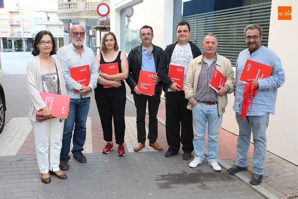 Candidatos del PSOE de Guijuelo en la recta final de la campaña electoral