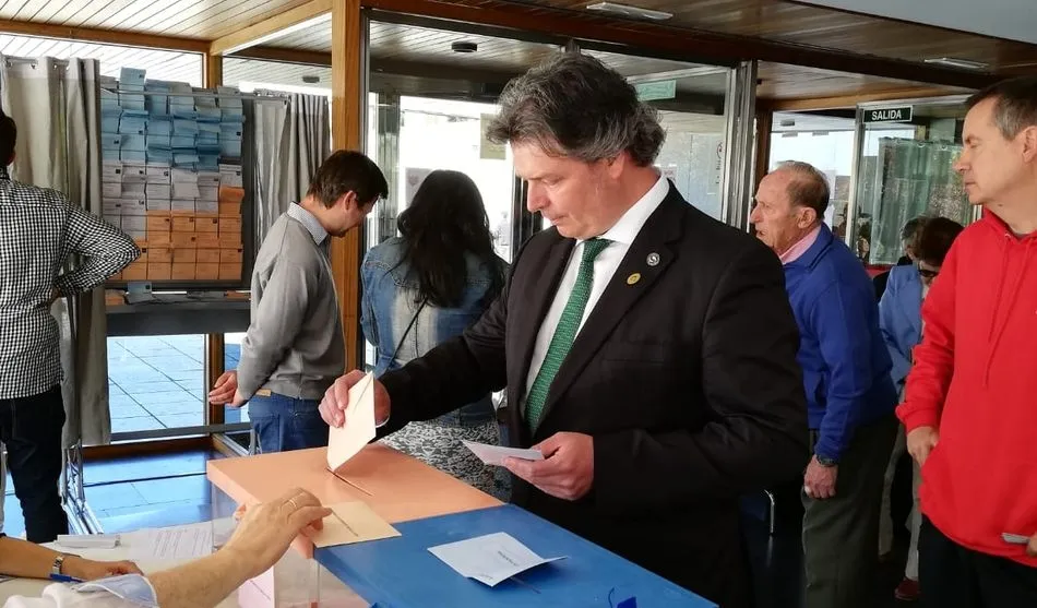 Votación de Antonio Jiménez, candidato de Contigo Somos Democracia a la Alcaldía de Salamanca
