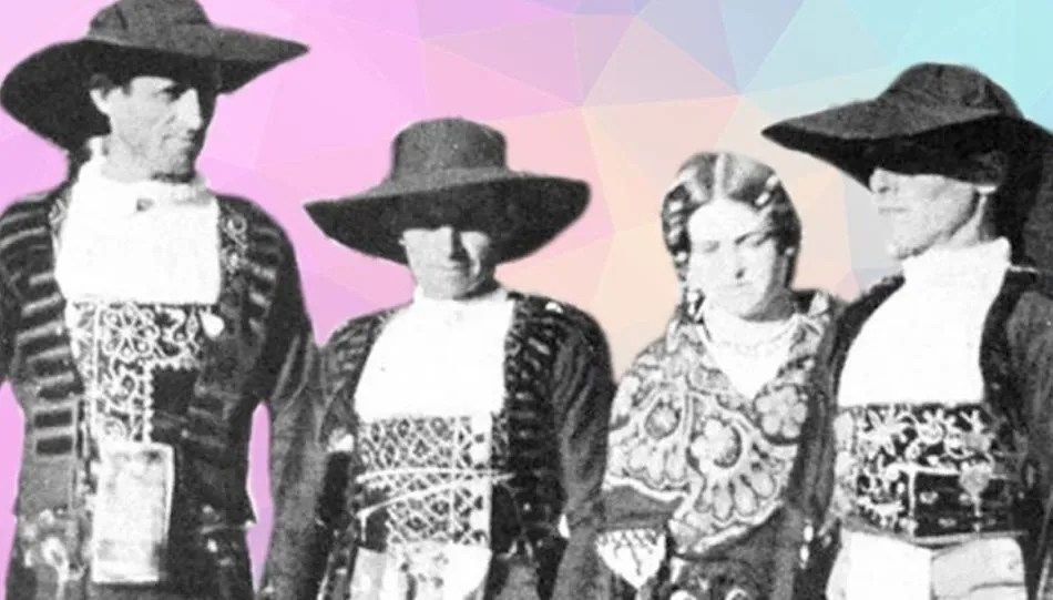 Cartel de la performance de baile tradicional y música electrónica que se incluye en esta programación