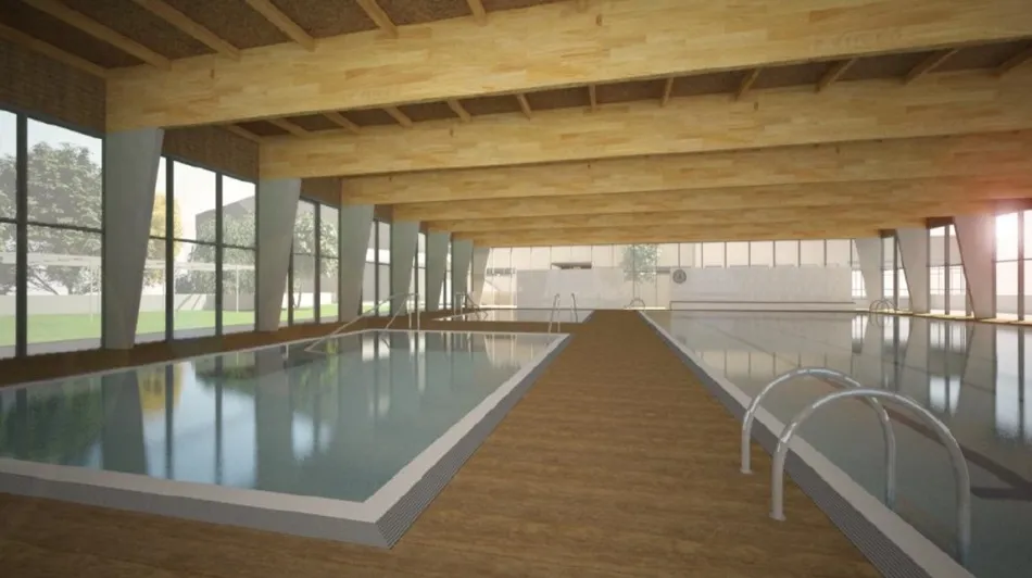 Recreación de la piscina climatizad de San José