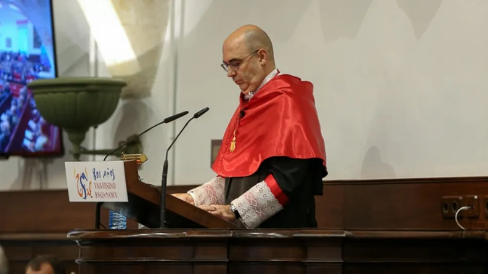 El catedrático de Derecho Internacional Público y Relaciones internacionales de la Universidad de Salamanca, José Martín y Pérez de Nanclares. Foto USAL