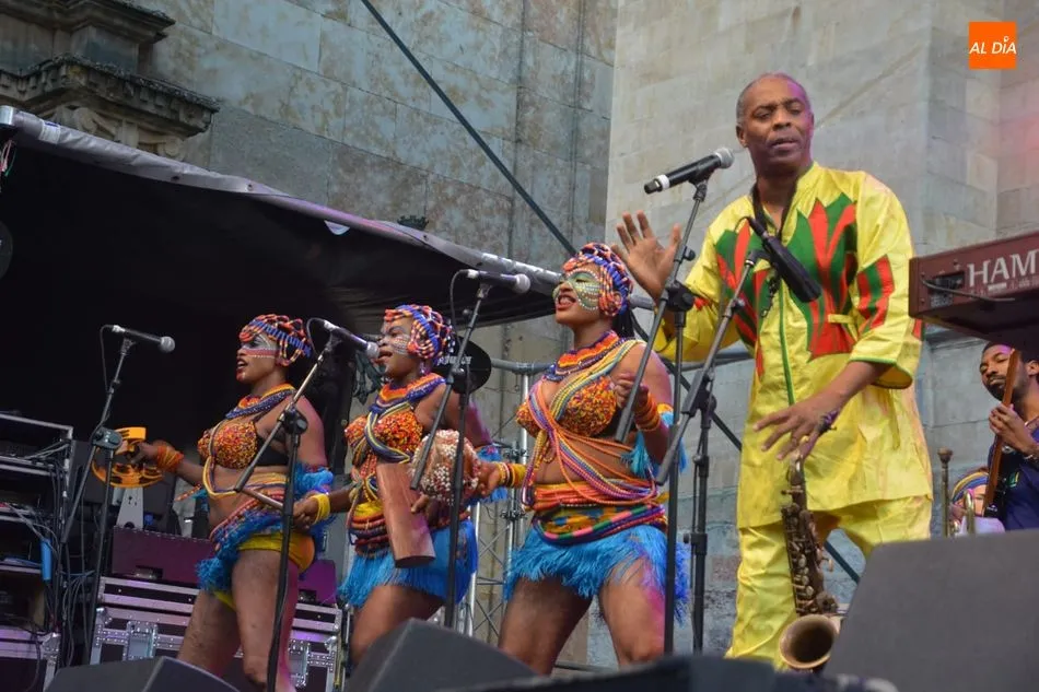 Femi Kuti, durante el concierto / Lydia González