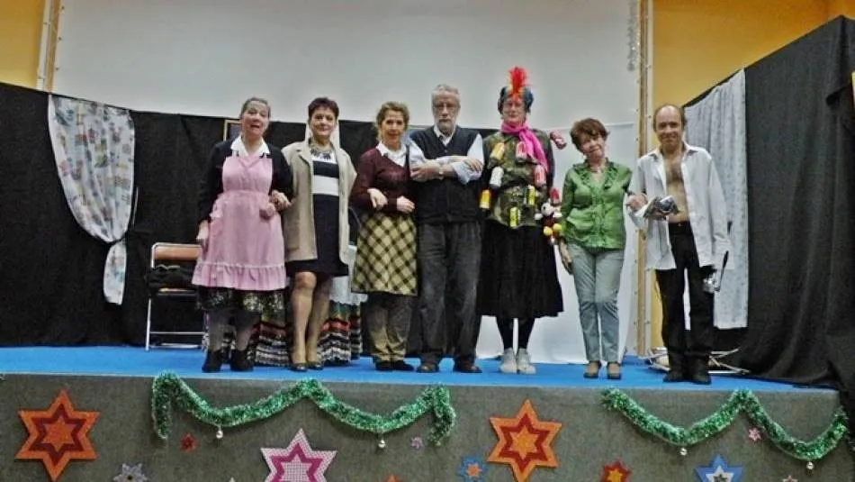 Integrantes de la compañía Códice Teatro en una representación anterior