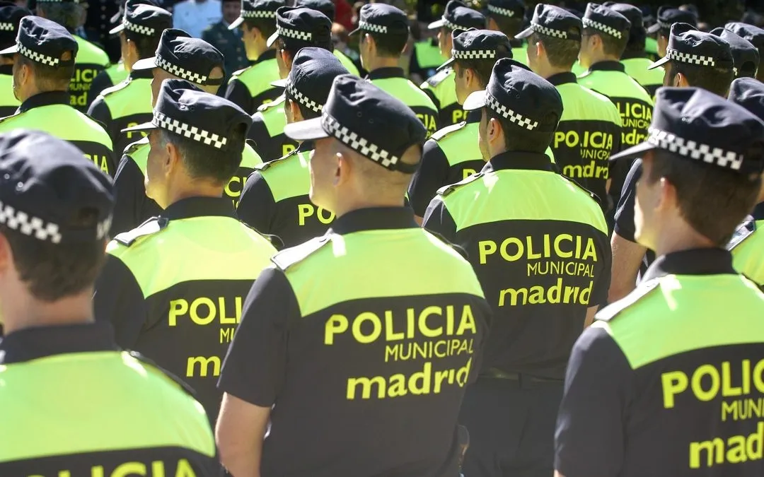 Un grupo de policías de Madrid