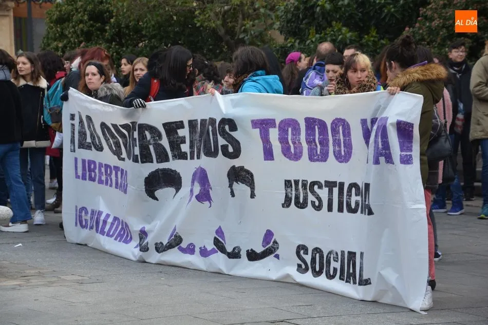 Una de las manifestación del Sindicato de Estudiantes y la plataforma feminista Libres y Combativas