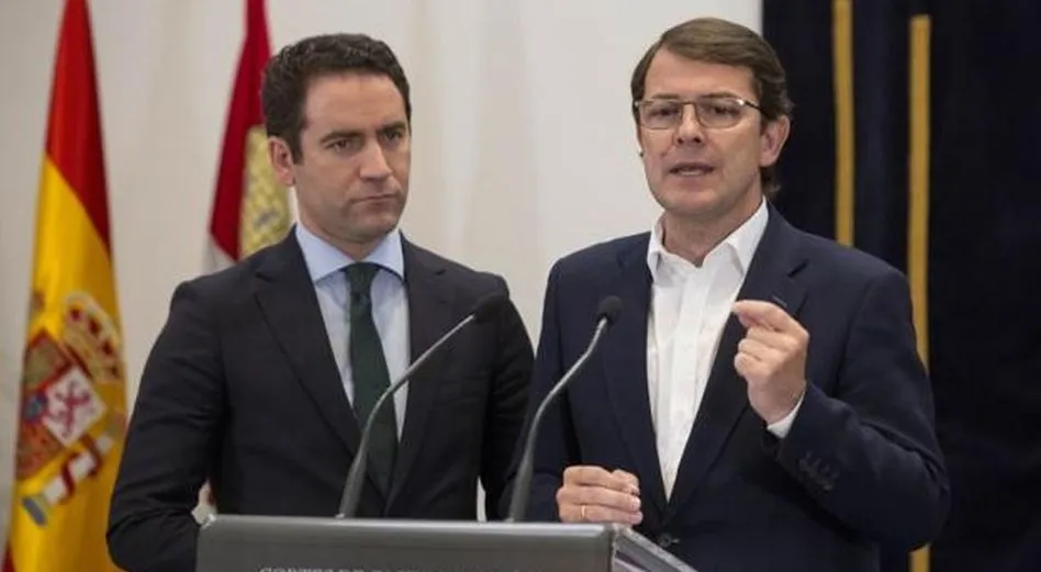 En la imagen, Alfonso Fernández Mañueco y Teodoro García Egea.