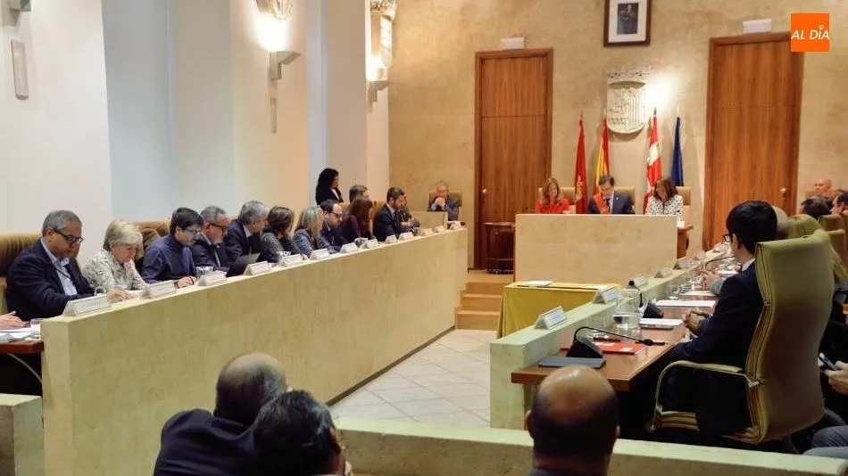 Imagen de archivo del pleno del Ayuntamiento de Salamanca en la legislatura recién finalizada.
