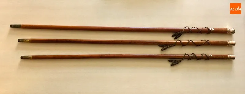 El Ayuntamiento de Peñaranda cuenta históricamente con tres bastones de mando