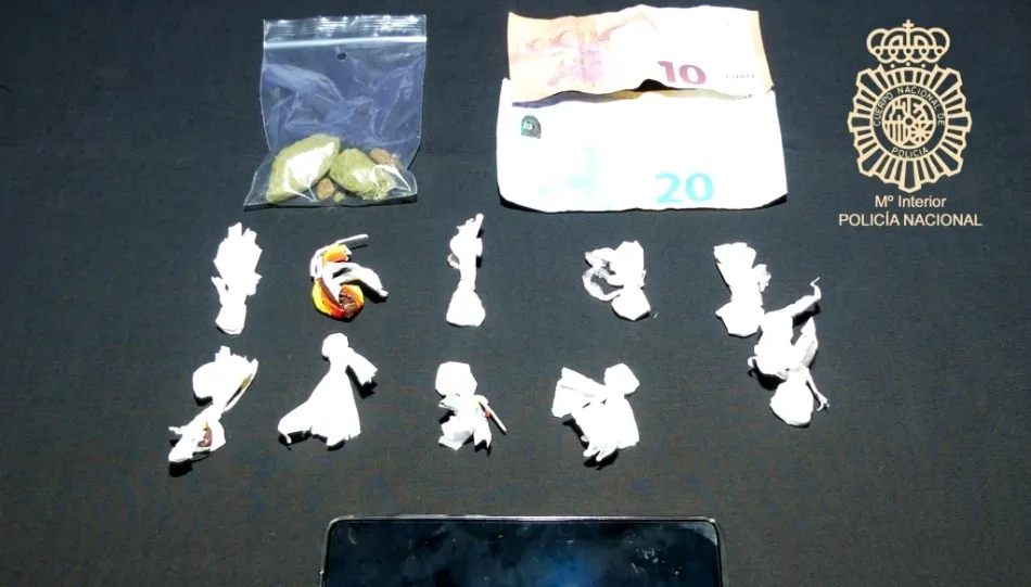 Droga intervenida tras este arresto