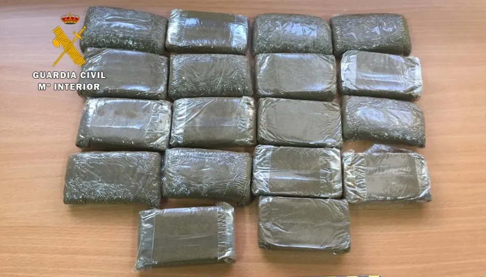 Droga intervenida en esta detención