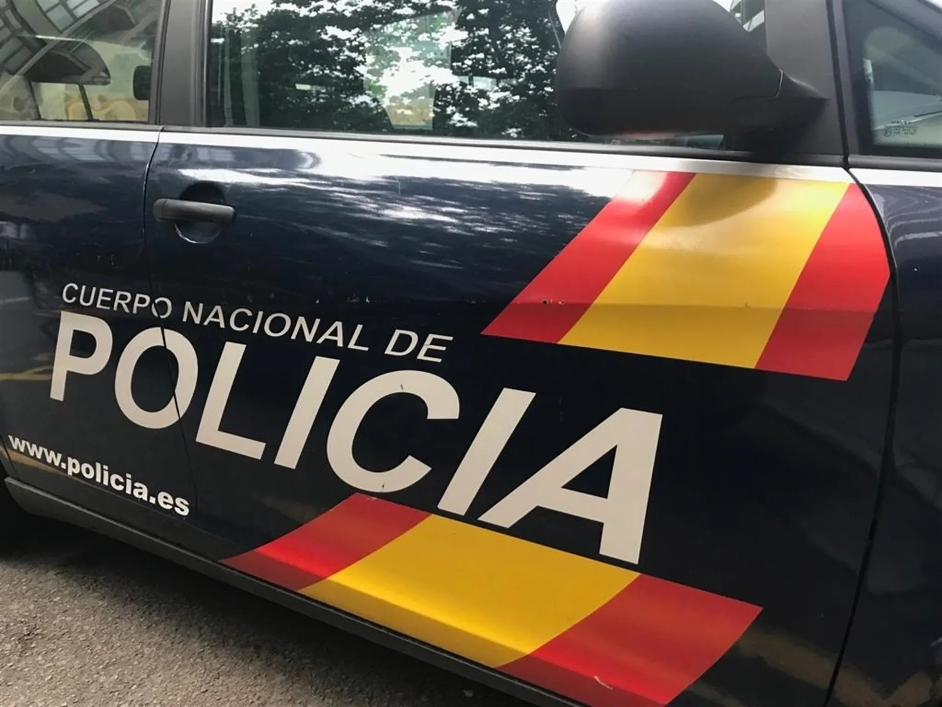 Un coche de Policía Nacional