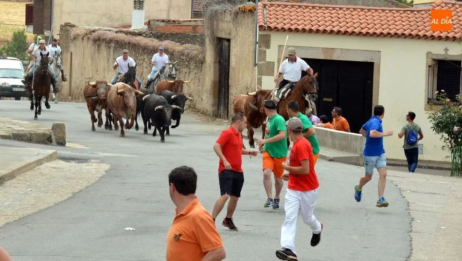 Los aficionados pudieron disfrutar corriendo delante de los astados / E. Corredera