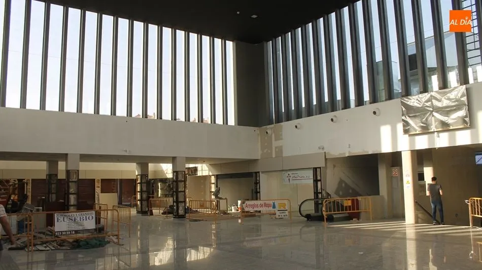 Imagen de las obras de reforma de la estación tomada este fin de semana.