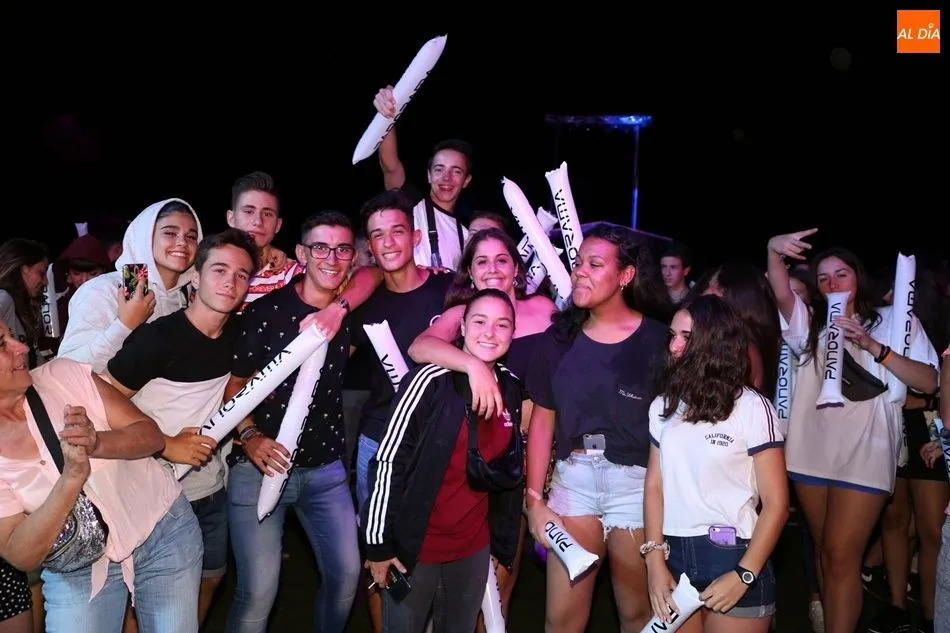 Un grupo de jóvenes, durante las fiestas