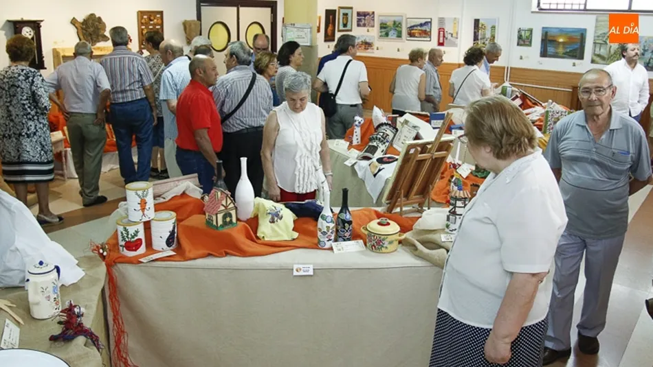 Imagen de la exposición de los trabajos realizados en los talleres municipales.